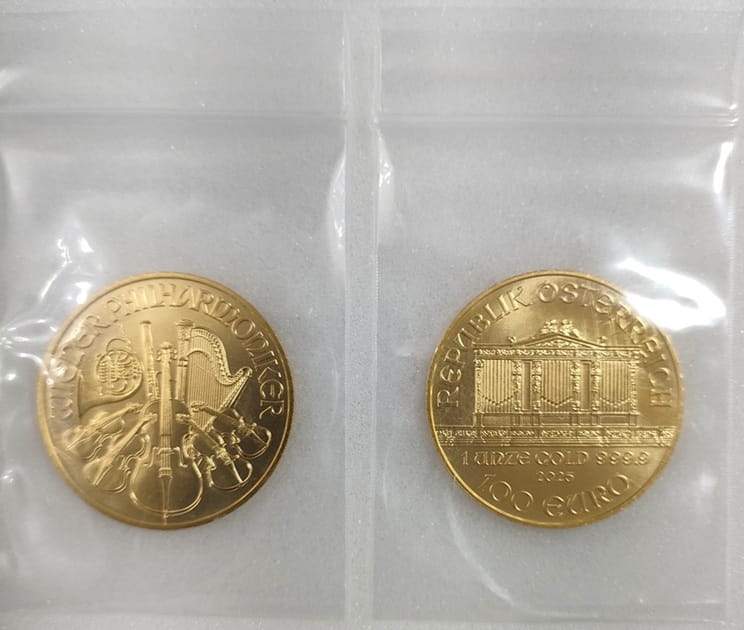 ウィーン金貨ハーモニー実物